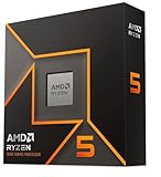 AMD Ryzen 5 9600X Prozessor (Radeon Grafik Included, 6 Kerne/12 Threads, 65W DTP, Sockel AM5, Cache 38MB, Bis zu 5.4 GHz max Boost Frequenz, Kein Kühler)