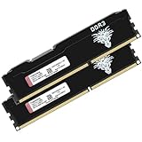 DDR3 16GB Kit (8GBx2) Desktop RAM 1600MHz PC3-12800 UDIMM Non-ECC Unbuffered 1.5V 2Rx8 Dual Rank 240 Pin CL11 PC Computer Memory Upgrade Module Arbeitsspeicher (Schwarz)