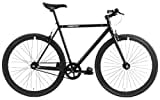 FabricBike - Original Collection, Hi-Ten Stahl, Fahrrad Fixed Gear, Single Speed, Urban Commuter, 8 Farben und 3 Größen, 10,45 kg (Talla M). (Fully Matte Black, S-49cm)