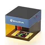 SCULPFUN iCube PRO MAX Lasergravurmaschine 10W, tragbare Laser Graviermaschine mit 0,05 mm Gravurgenauigkeit, Offline-Gravur, Lasergravierer Laser Cutter für Papier Holz Kunststoff