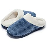 Kuako Hausschuhe Damen Winter Wärme Memory Foam Pantoffeln Bequem Plüsch rutschfeste Leicht Slippers Indoor