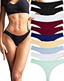 FINETOO 10er Pack Strings Set Tangas Damen Baumwolle Unterhosen Sexy Unterwäsche für Frau Lingerie Sexy for Women Dessous Thong Mehrpack S-XL…