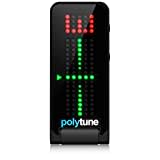 TC Electronic POLYTUNE CLIP Ansteck-Tuner mit polyphonen, Stroboskop- und chromatischen Modi und 108 LED-Matrix-Display für ultimative Stimmleistung