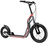 STAR SCOOTER Kinder Tret Roller ab 7-8 Jahre | 16/12 Zoll Mixed City Kick Scooter Luftreifen | Grau