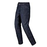 Fastway Motorrad Jeans Herren, EN Geprüfte Motorradhose Herren Klasse A, Entnehmbare Knie Protektoren, Hüfte, Gesäß & Knie Verstärkt, Sicherheitsnähte an Sturzpositionen, Blue Jeans, W46/L32