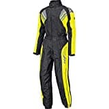 Held Regenkombi Motorrad Regenbekleidung Regenanzug Flood Regenkombi schwarz/neon-gelb XL, Unisex, Multipurpose, Ganzjährig, Textil