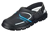 Abeba Clog 7331 - Dynamic Mikrofaser, schwarz/blau zertifiziert, 43