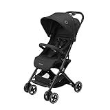 Maxi-Cosi Lara2 Baby Kinderwagen, 0–4 Jahre, 0–22 kg, federleichter, kompakter Buggy, 3 Liegepositionen, flache Liegeposition, klein zusammenklappbar, Schultergurt, Essential Black