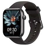 Smartwatch Damen Herren, 1,85" HD Touch Fitnessuhr mit Telefonfunktion, 140+Sportmodi Smart Watch Fitness Tracker mit Pulsmesser Schlafmonitor Schrittzähler, IP68 Wasserdicht Sportuhr für iOS Android