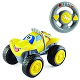 Chicco Billy Bigwheels Ferngesteuertes Auto für Kinder, RC Auto mit Intuitiver Funkfernsteuerung Lenkrad, Lichter und Geräusche, Gelb, Geschenk für Kinder ab 2 Jahren, Kinderspielzeug 2 - 6 Jahre