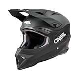 O'NEAL | Motocross-Helm | MX Enduro Motorrad | ABS-Schale, , Lüftungsöffnungen für optimale Belüftung und Kühlung | 1SRS Helmet SOLID V.24 | Erwachsene | Schwarz | Größe XL