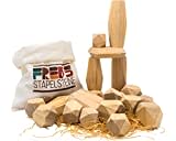 NatureXcaps Fred's STAPELSTEINE - Montessori Spielzeug - Balanciersteine für Kinder - Motorikspielzeug - 20-teiliges Bausteine Set - Waldorf-orientiert & vielseitiges Sensorik Spielzeug