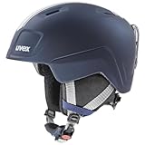 uvex heyya pro - leichter Skihelm für Kinder - individuelle Größenanpassung - optimierte Belüftung - race midnight - silver matt - 54-58 cm