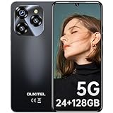 OUKITEL C50 5G Smartphone Ohne Vertrag - 24GB+128GB/1TB erweiterbar Handy Ohne Vertrag 6,8 Zoll 5150mAh Android 14, MTK Dimensity 6100+ günstig Smartphone, 50MP Kamera, Dual SIM 5G Simlockfreie Handys