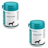 Almapharm ArthroTab | Doppelpack | 2 x 160 Tabletten | Ergänzungsfuttermittel für Hunde | Zur Förderung der Gelenksfunktionen | Mit Teufelskralle, Brennnessel und Zink