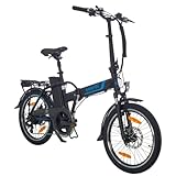 smartEC Camp-20H E-Bike Klapprad 250W Hinterradmotor Li-Ion-Akku 36V/15,6Ah 20 Zoll E-Klapprad E-Faltrad Elektrofahrrad Reichweite 100km bis 25 km/h Modelljahr 2024 (Schwarz)