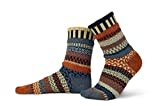 Solmate Socks - Mismatched Crew Socken für Damen oder Herren - Braun - X-Large