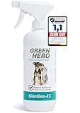 Green Hero Giardien EX Desinfektionsmittel Spray für Hund & Katze 500ml | Hochwirksam gegen Giardien, Bakterien, Viren & Pilzen | Dermatologisch getestet zur Desinfektion von Tieren und Umgebung