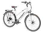 F.lli Schiano E-Voke 28 Zoll E-bike Pedelec , e bike Elektrofahrräder für Erwachsene Herren / Damen bis 25 km/h comfort trekking electric Fahrrad mit Fahrradzubehör Akku Kettenschutz Federgabel