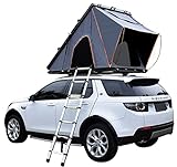 MR. DEKO® Autodachzelt | Hartschalen Diagonal für 2 Personen | Camping Festival Reisezelt | 131 x 211 x 160 cm (BLH) | robust faltbar leicht inkl. Leiter | Roadtripp Outdoor Box | in Anthrazit