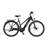 FISCHER E-Bike Trekking VIATOR 4.2i, Elektrofahrrad für Damen und Herren, RH 50 cm, Mittelmotor 80 Nm, 36 V Akku, schwarz matt