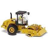 Diecast Masters 85247 - Caterpillar Walze mit Stampffussbandage, Maßstab 1:87, ca. 7,3 x 2,5 x 3,8 cm, ab 14 Jahren