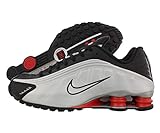 Nike Shox R4 für Herren Bv1111-100, Silber (Silver/ Black/ Red), 45 EU