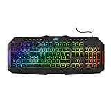 uRage Gaming-Keyboard Exodus 700 Semi-Mechanical, halbmechanische Tastatur, vollprogrammierbare Tasten, RGB-Beleuchtung, in Schwarz