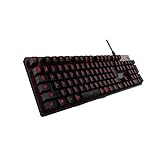 Logitech G413 mechanische Gaming-Tastatur, Taktile Romer-G Switches, Gebürstetes Aluminiumgehäuse, Programmierbare F-Tasten, USB-Durchschleife, Deutsches QWERTZ-Layout - Carbon/Schwarz