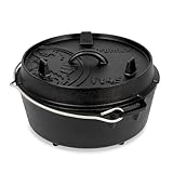 Petromax Feuertopf ft4.5 - Dutch Oven aus Gusseisen für Kochen und Backen - mit Deckel, Henkel und Standfüßen - Gerichte für 2 bis 5 Personen - 3,5 l