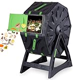 STREND PRO Mini Komposter Für Balkon 70L | Klein Komposter Garten | Trommel Komposter mit Tumbling Für Schneller Und Hochwertiger Kompost | Schnellkomposter Garten | Kompostbehälter