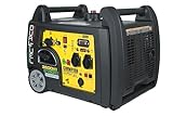 Champion Power Equipment mobiles Stromaggregat Benzin + Gas (3100 Watt, tragbarer Inverter, Generator, extrem leise, mit integriertem Griff und Radsatz, ideal für Outdoor + Camping) 73001i-DF-EU, Gelb