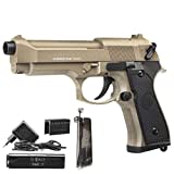 Cyma cm.126/M9/M92 Classic Softair/Airsoft AEP -TAN- inkl. NIMH Akku & Lader < 0,5 J.