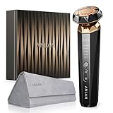 Radiofrequenz Gerät Gesicht,ANLAN 18K Gold Gesichtsmassagegerät Gegen Falten 5 in 1 Face Massager EMS Mikrostrom Gerät Gesicht V Face Beauty Meter Lichttherapie Gesicht Anti Aging Gerät