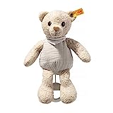 Steiff Kuscheltier Noah Teddybär Spieluhr, Süßes Stofftier, Jungen, Mädchen & Babys ab 0 Monaten, Soft Cuddly Friends, Spielzeug 23 cm, Beige, 242779