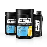 ESN ISOCLEAR Whey Isolate Protein Pulver, Lemon Iced Tea, 2 x 908 g + Gratis Shaker, Proteinlimo mit fruchtig leckerem Geschmack, clear Whey, geprüfte Qualität - made in Germany