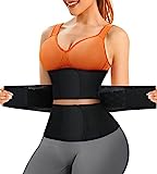 CHUMIAN Korsett Damen Bauchweg Stark Formend Korsage Shapewear Taillenmieder Unterbrust Corsage Bauchweggürtel Waist Trainer Body Shaper (Schwarz, M)