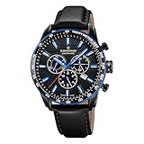 Candino Herrenuhr Leder schwarz Sport Armbanduhr UC4759/4 Chronograph