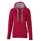 HRM Damen Jacket F hoodie, Himbeere, M EU