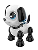 Silverlit YCOO 88524 ROBO HEADZ UP Hund by, Welpen Roboter, Ton- und Lichteffekte, Roboter für Kinder, multidirektionale Steuerung, 13 cm, schwarz und weiß, ab 3 Jahren