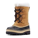 Sorel KIDS CARIBOU WATERPROOF Schneestiefel für Unisex Kinder, Braun (Buff) - Youth, 33 EU