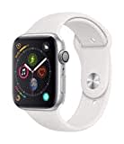 Apple Watch Series 4 (GPS, 44MM) Aluminiumgehäuse Silber mit Weiß Sportarmband (Generalüberholt)