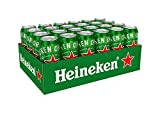 Heineken Pils Bier (24 x 0,5 l Dosen) - Dosenbier auf der Palette, 5% Alkoholgehalt, 100% natürliche Zutaten, erfrischend milder Geschmack