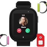 Xplora X6 Play Smartwatch für Kinder mit Vodafone-SIM | 50€ Amazon-Gutschein nach SIM-Registrierung | GPS-Tracker, SOS-Knopf, Schrittzähler, Anrufe, Kamera | Kids Watch mit Eltern-App