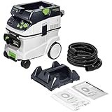 Festool Absaugmobil CTM 36 E AC-PLANEX CLEANTEC (mit High Performance Hauptfilter, Filtersack, Entsorgungssack, Saugschlauch, Verschlussschieber, Werkzeughalter PLANEX)