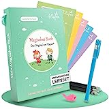 Filapen® 5 Stück Magische Übungshefte Deutsch I Wiederverwendbare Übungshefte für Vorschulkinder I Vorschule lesen lernen I ideal für die Einschulung I schreiben lernen I 26cmx18cm