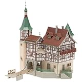 FALLER Jagdschloss Falkeneck Modellbausatz mit 176 Einzelteilen 188 x 134 x 225 mm I Modelleisenbahn Zubehör H0 I Modelleisenbahn H0 Jagdschloss