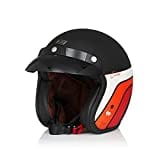 ORIGINE Motorradhelm Jethelm Vintage Rollerhelm Retro ECE-Zertifizierung (Classic Black,L)