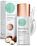 Cosphera - Hyaluron Performance Creme 50 ml - vegane Tages- und Nachtcreme hochdosiert für Gesicht, Hals, Dekolleté, Augen - Anti-Falten Feuchtigkeitsbehandlung für Frauen und Männer