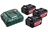 Metabo 685049000 Basic-Set 4.0 Ah, 18 V 3 x 4.0Ah Batteries